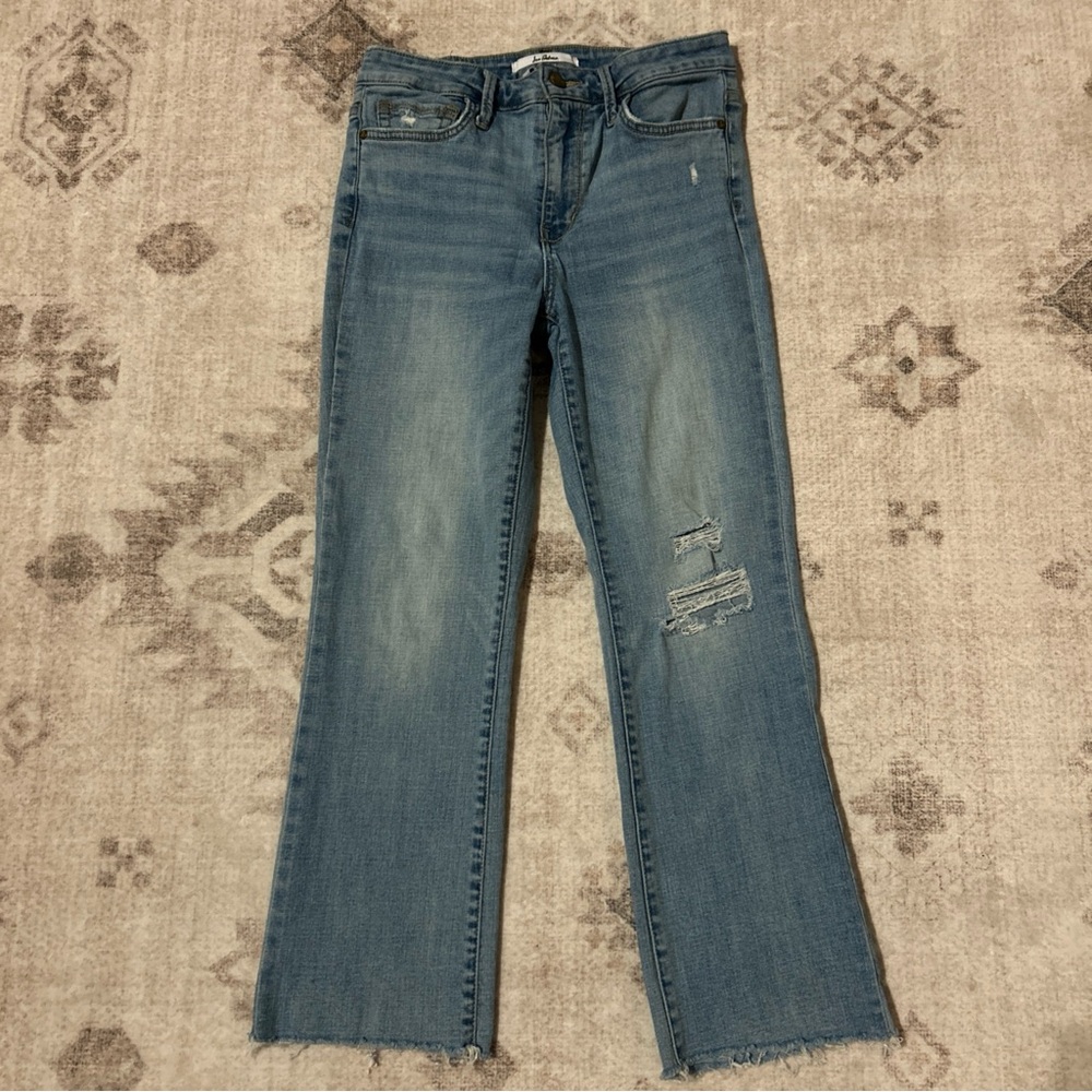 Sam Edelman The Stiletto Cropped Boot Jeans Distressed Bootcut Sz‎ 28